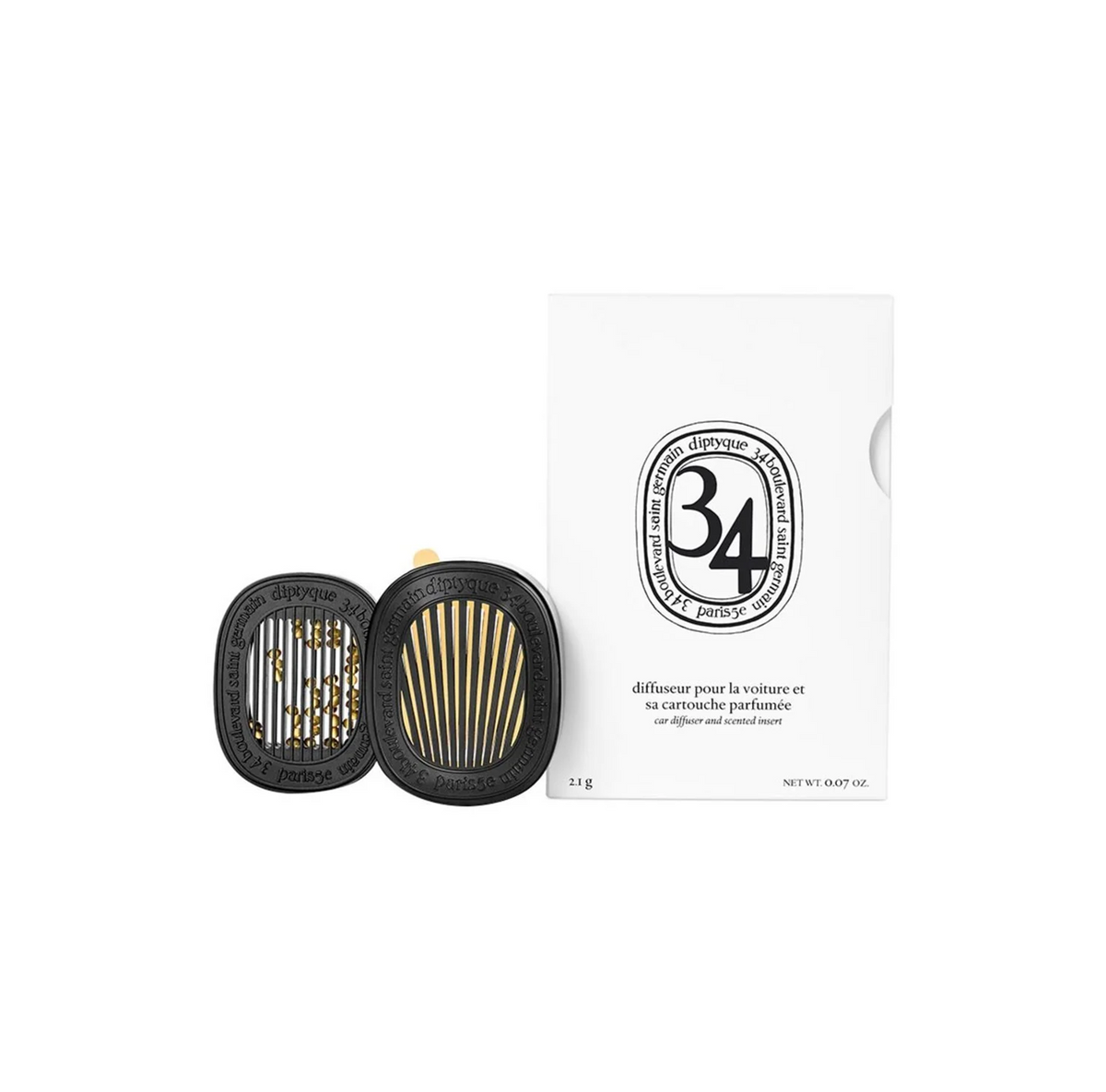 Diptyque 34 Boulevard Saint Germain Car Diffuser with Insert