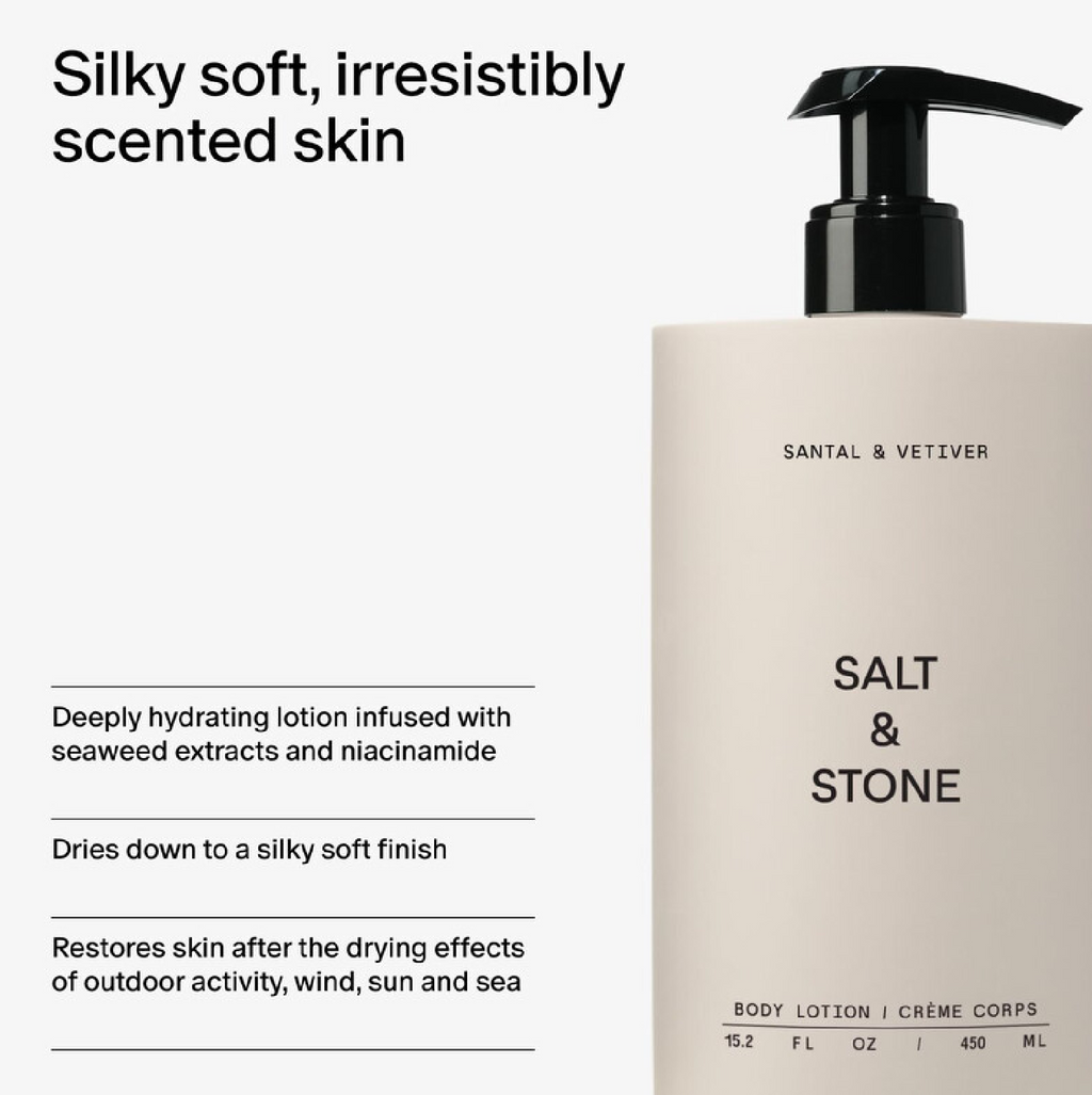 Salt & Stone Santal & Vetiver Body Lotion – 15.2 oz / 450 mL, image 3 of 5