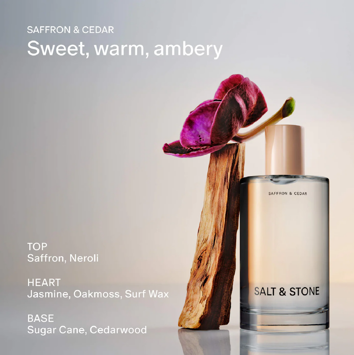 Salt & Stone Saffron & Cedar Body and Hair Fragrance Mist, image 2 of 4