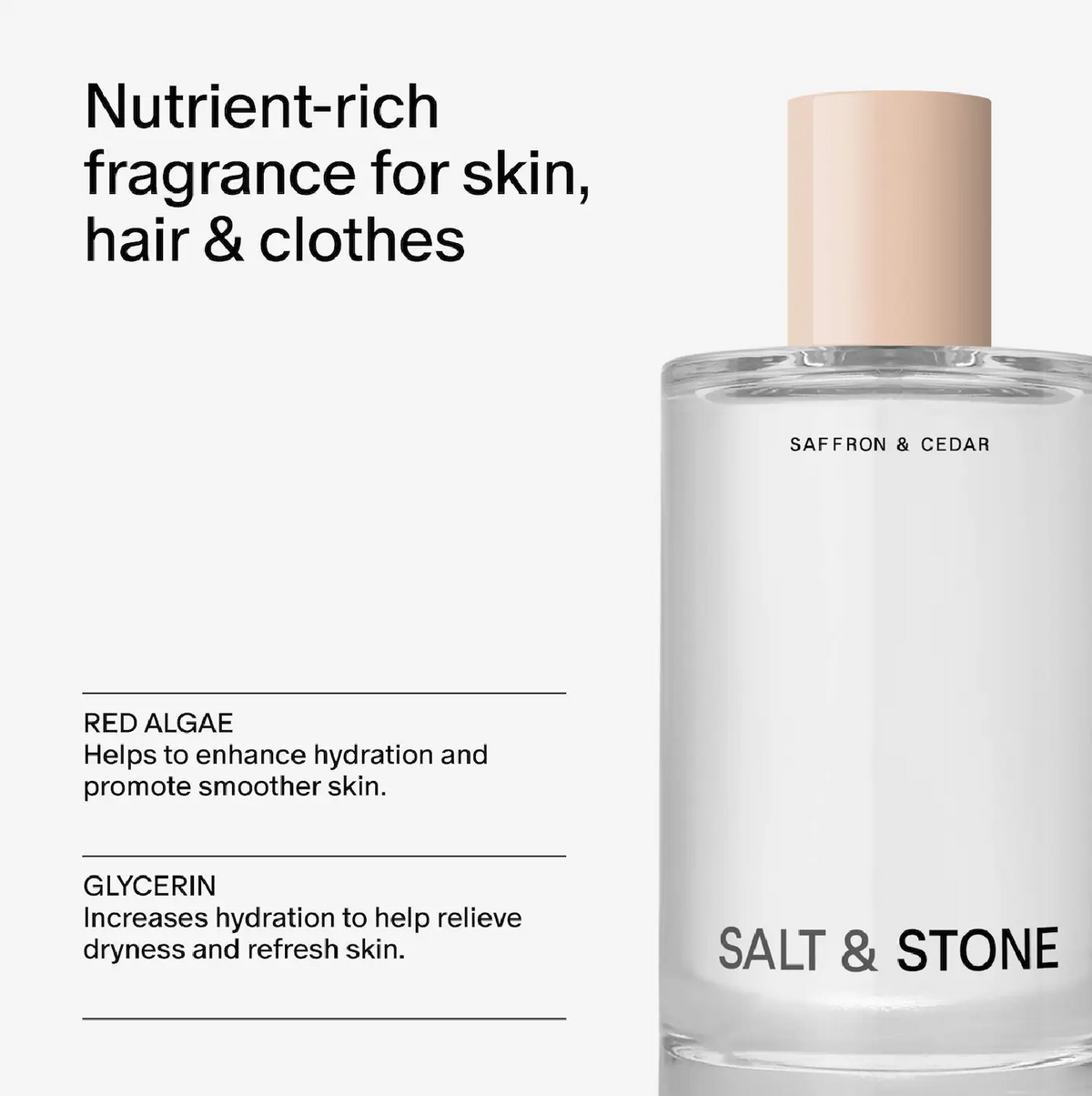 Salt & Stone Saffron & Cedar Body and Hair Fragrance Mist, image 4 of 4