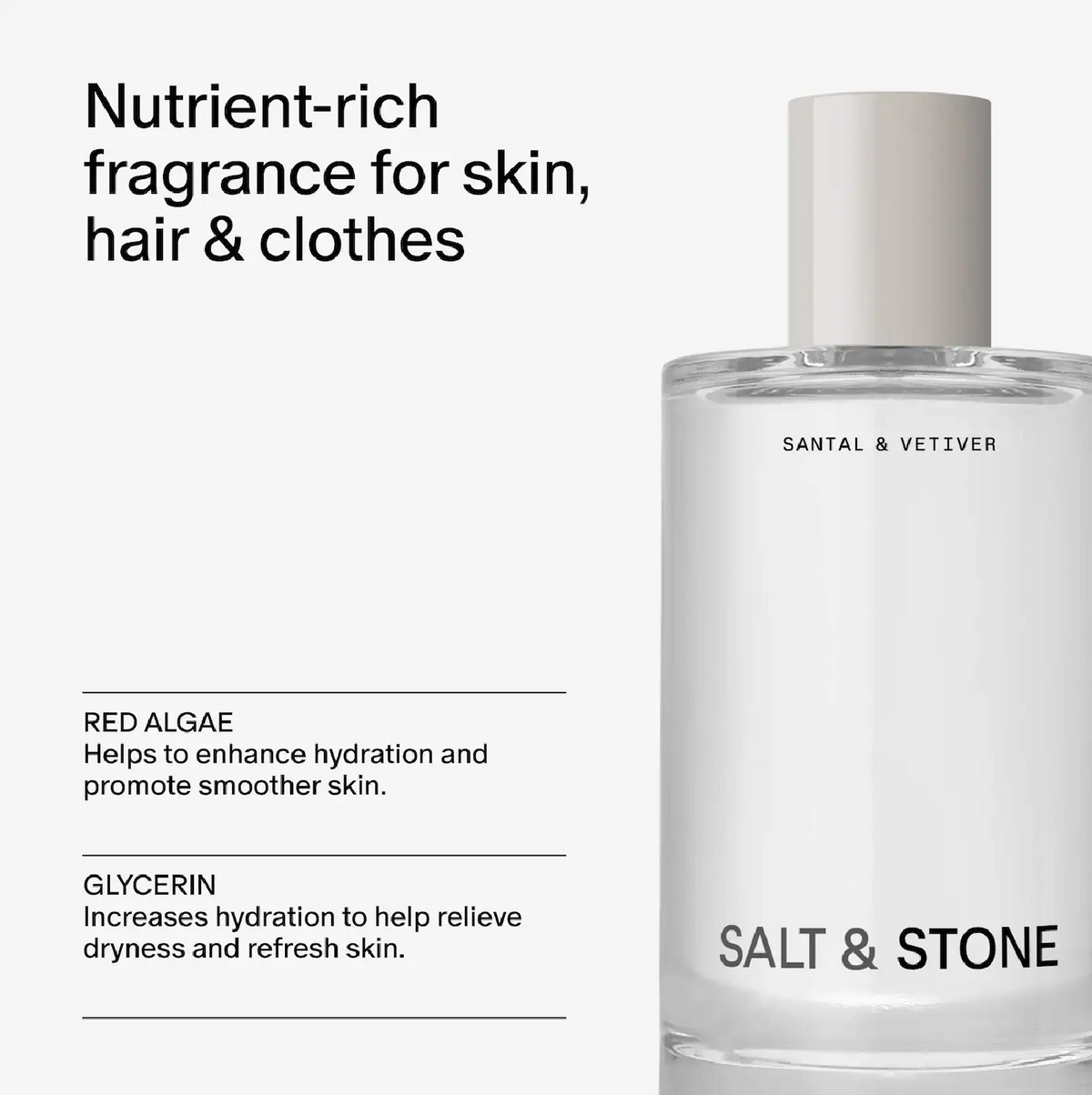 Salt & Stone Santal & Vetiver Body and Hair Fragrance Mist, image 5 of 5