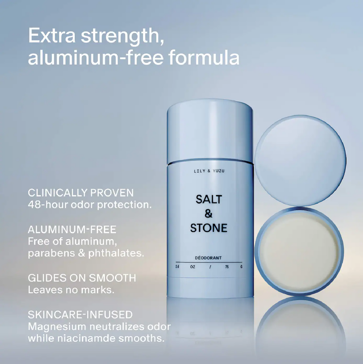 Salt & Stone Lily & Yuzu Deodorant – 2.6 oz / 75 g, image 2 of 4
