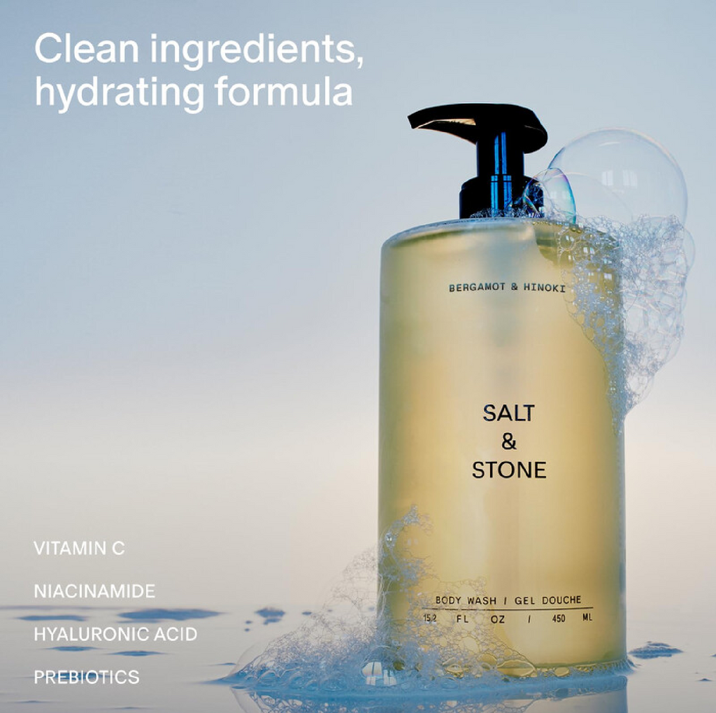 Salt & Stone Bergamot & Hinoki Body Wash – 15.2 oz / 450 mL, image 5 of 5