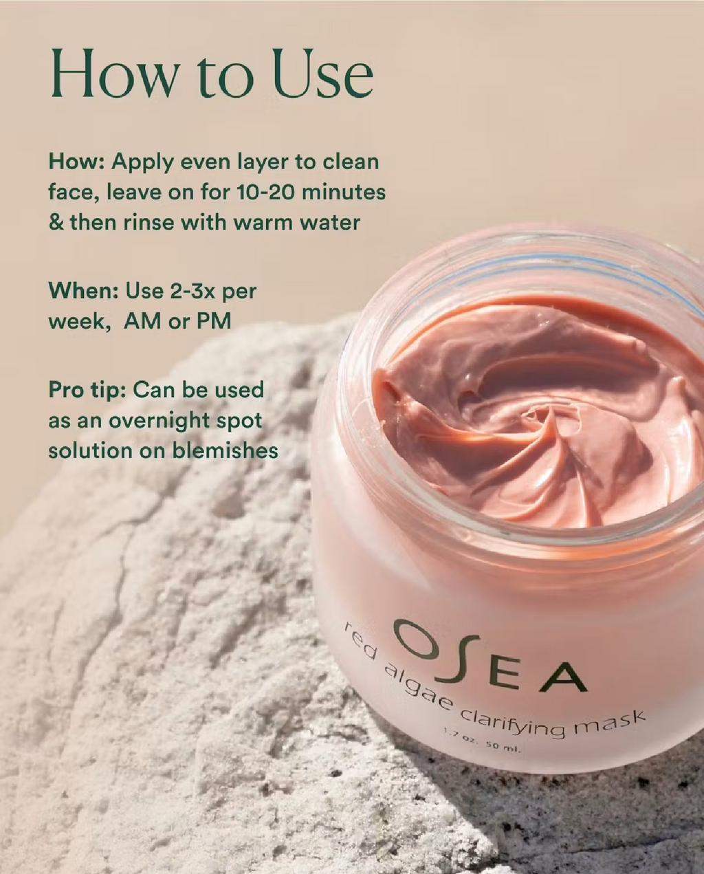 OSEA Osea Red Algae Clarifying Mask, 1.7 oz, alternate view