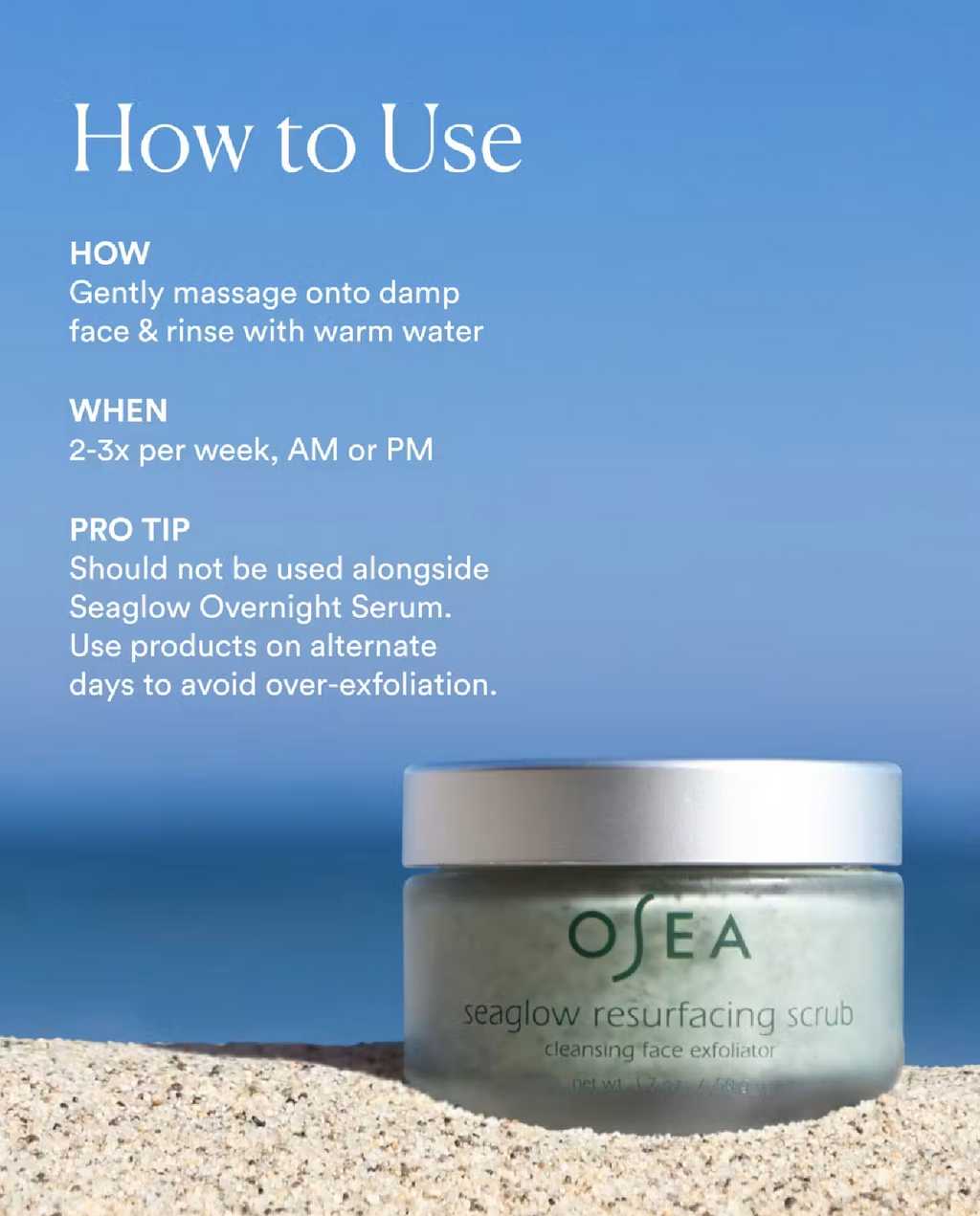 OSEA Osea Seaglow Resurfacing Scrub, 1.7 oz, alternate view