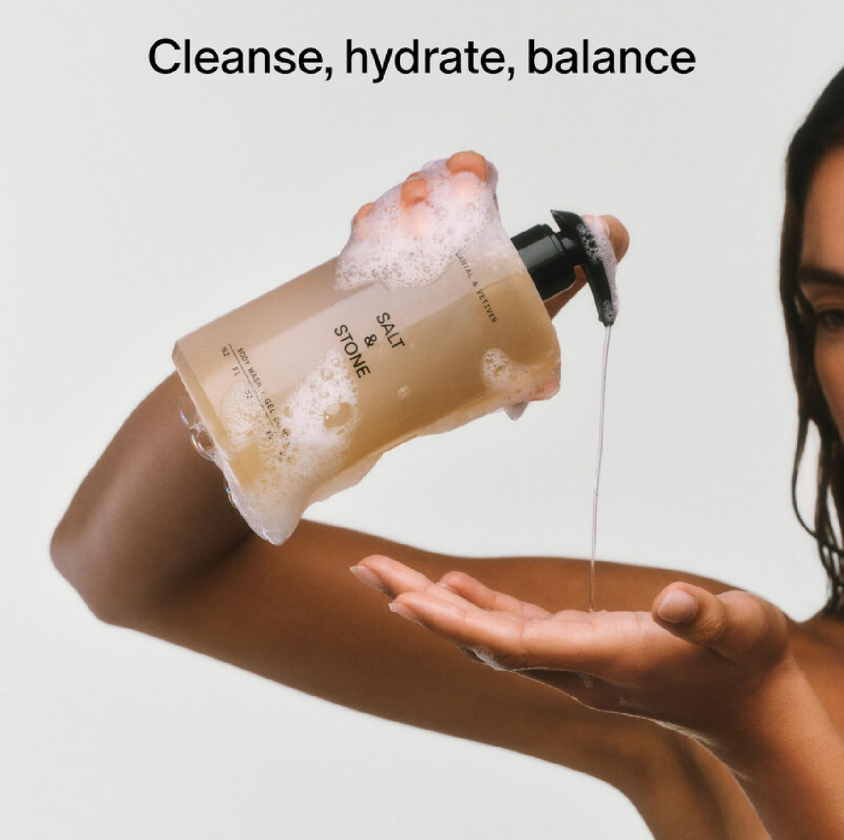 Salt & Stone Bergamot & Hinoki Body Wash – 15.2 oz / 450 mL, image 3 of 5