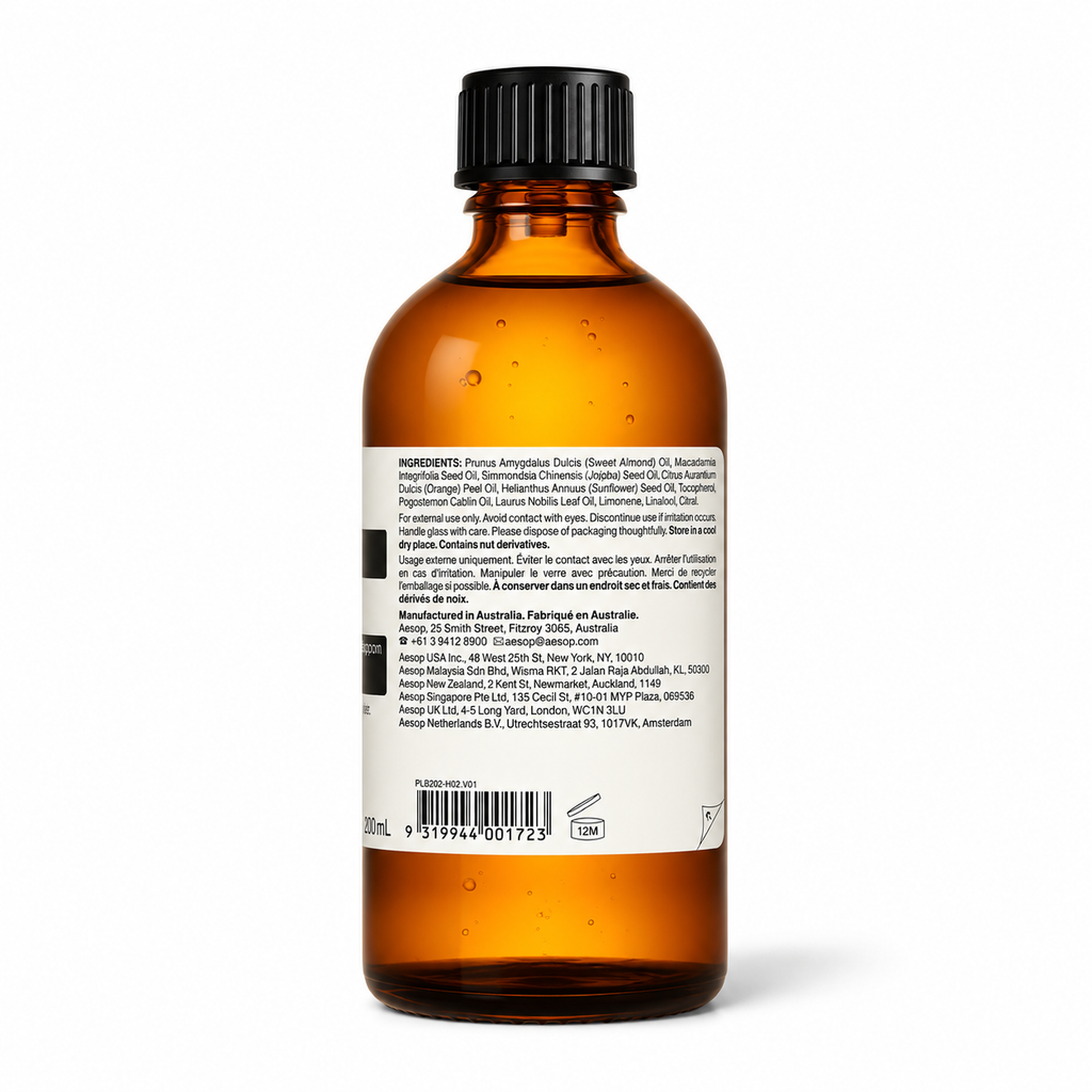 Aesop Breathless Botanical Massage Oil - 100ml