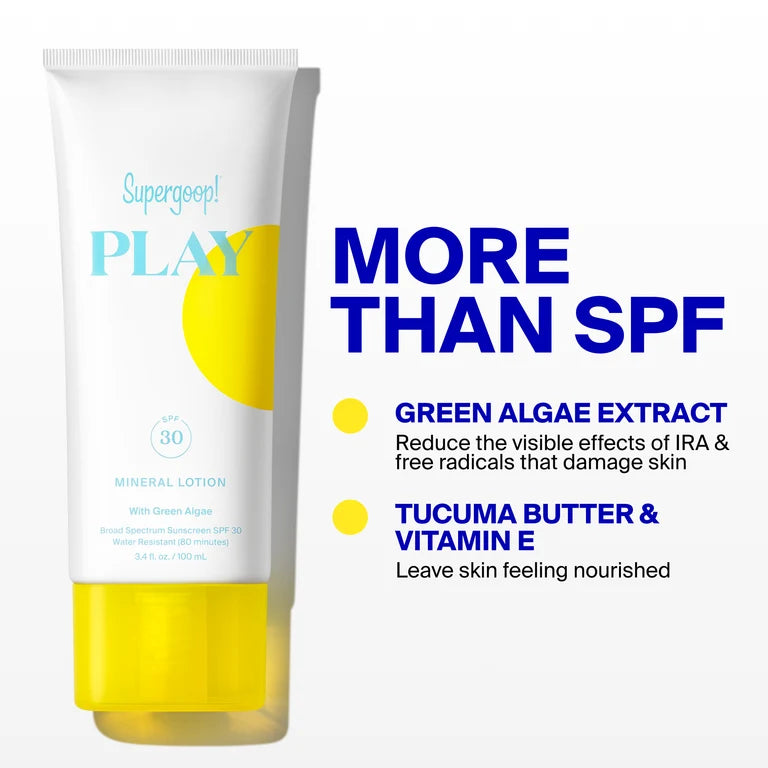 Supergoop! PLAY 100% Mineral Lotion SPF 30 with Green Algae, 3.4 oz / 100 mL, alternate view