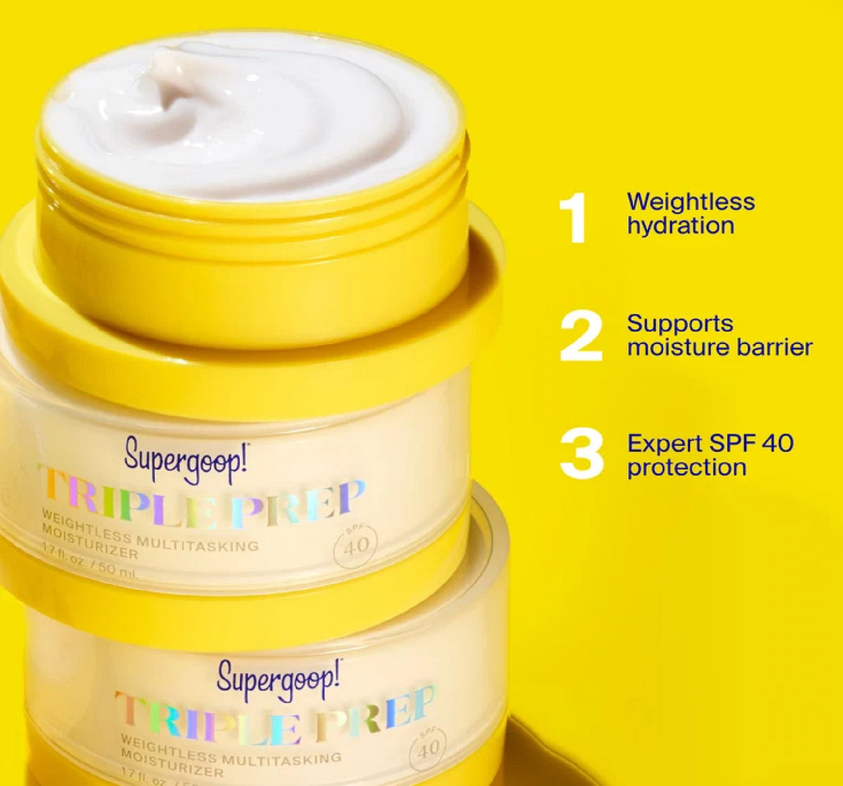 Supergoop! Triple Prep Moisturizer SPF 40 – 1.7 oz / 50 mL, image 5 of 6