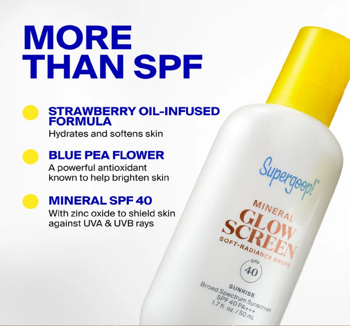 Supergoop! Mineral Glowscreen Drops SPF 40, Sunrise – 50 mL, image 4 of 7
